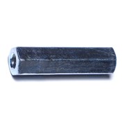 Midwest Fastener Coupling Nut, 3/8"-16, Steel, Grade 2, Zinc Plated, 1-3/4 in Lg, 9/16 in Hex Wd 64504